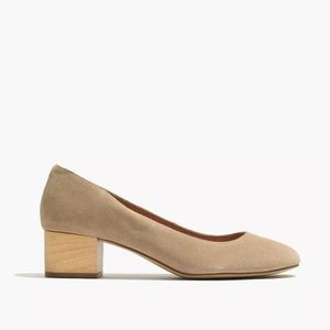 Madewell Shoes Womens 8 Ella Pump Suede Beige